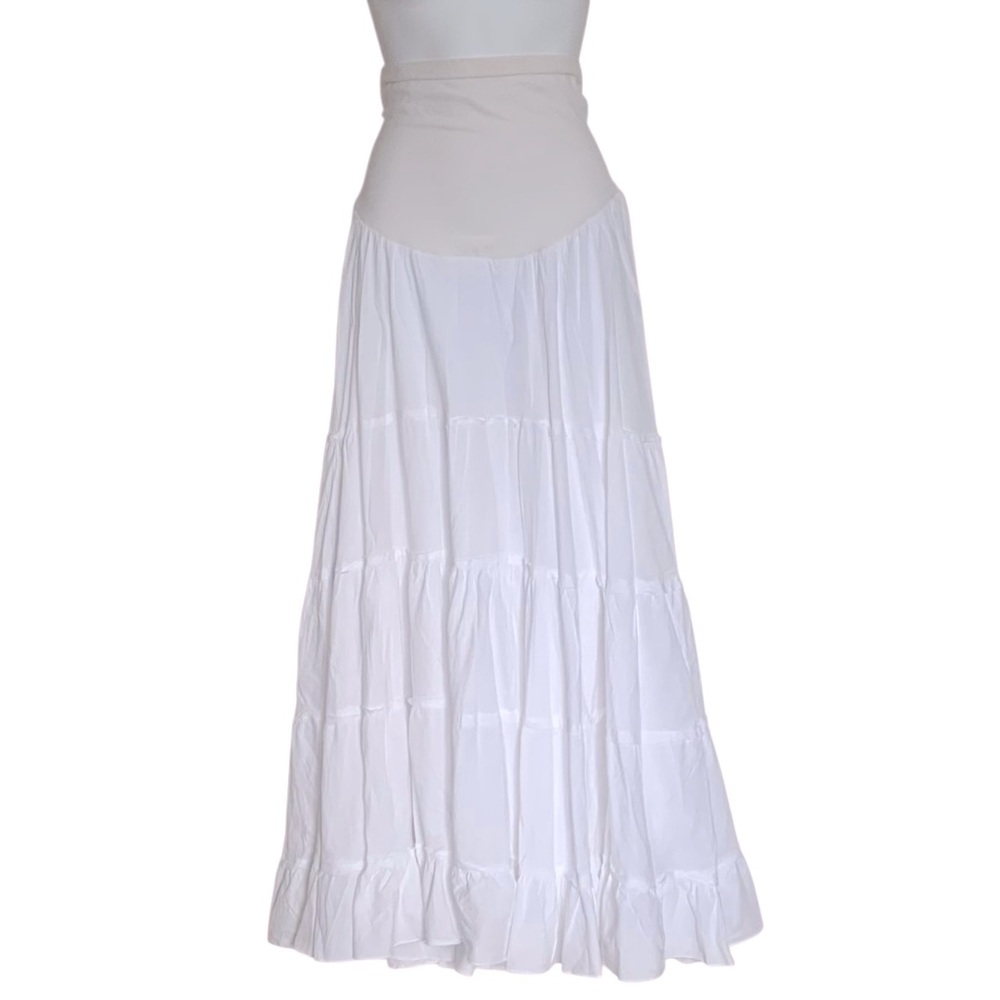 Motherhood Maternity Ruffle Tiered Maxi Skirt Size Small